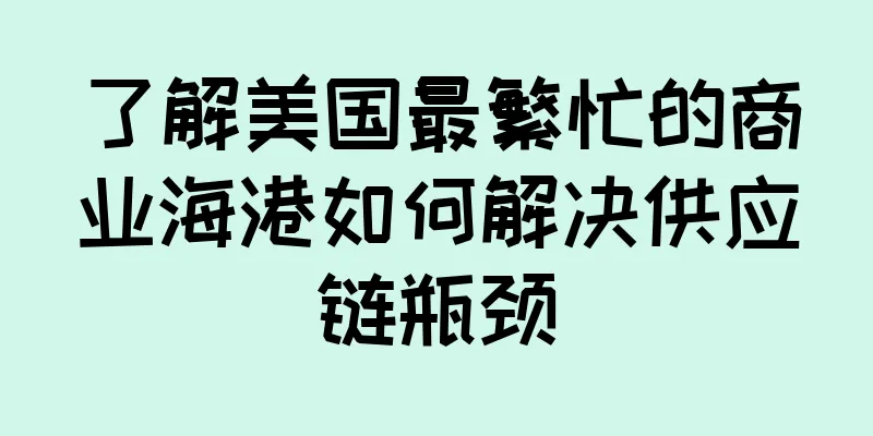 了解美国最繁忙的商业海港如何解决供应链瓶颈