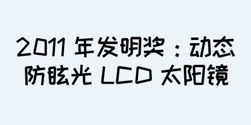 2011 年发明奖：动态防眩光 LCD 太阳镜