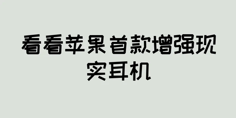 看看苹果首款增强现实耳机