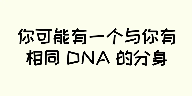 你可能有一个与你有相同 DNA 的分身