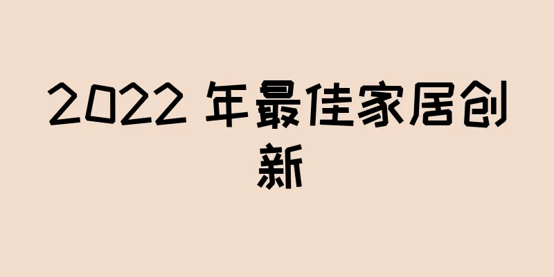 2022 年最佳家居创新