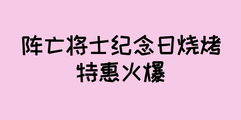 阵亡将士纪念日烧烤特惠火爆