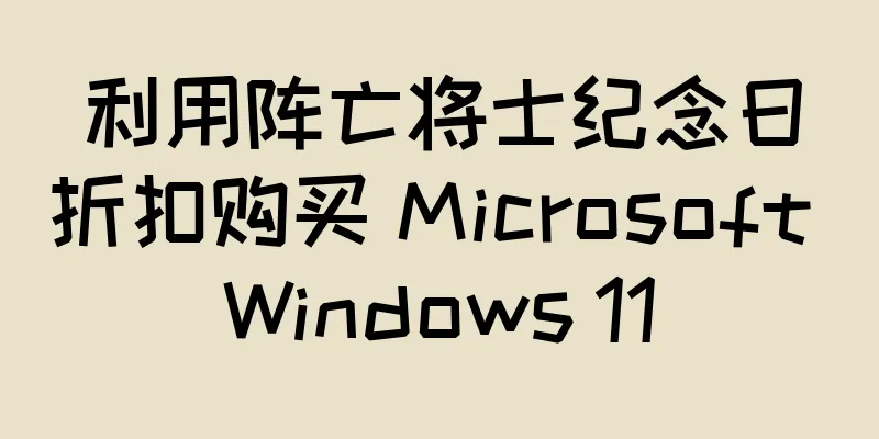 利用阵亡将士纪念日折扣购买 Microsoft Windows 11