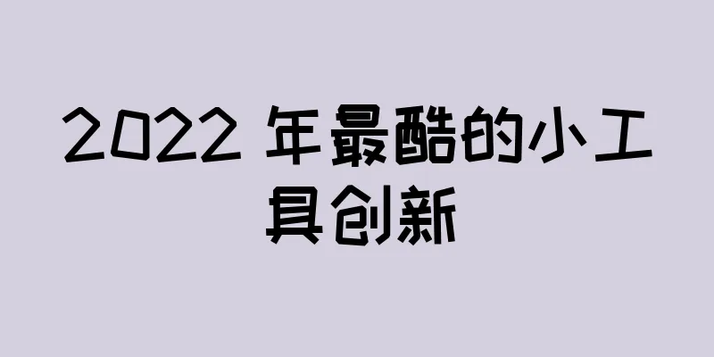 2022 年最酷的小工具创新