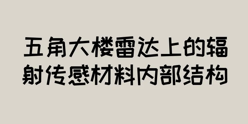 五角大楼雷达上的辐射传感材料内部结构
