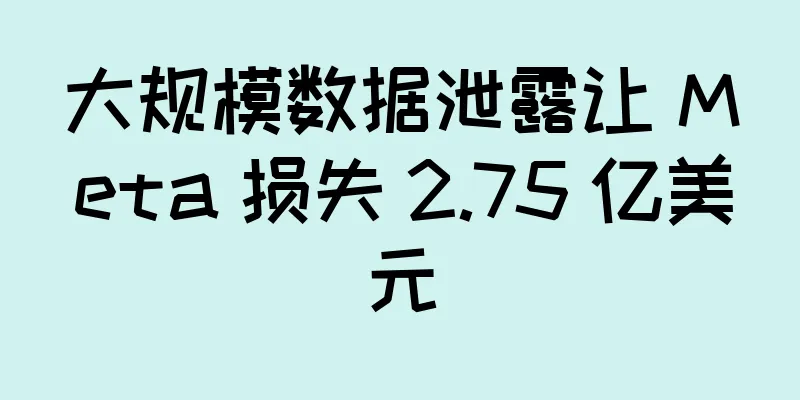 大规模数据泄露让 Meta 损失 2.75 亿美元