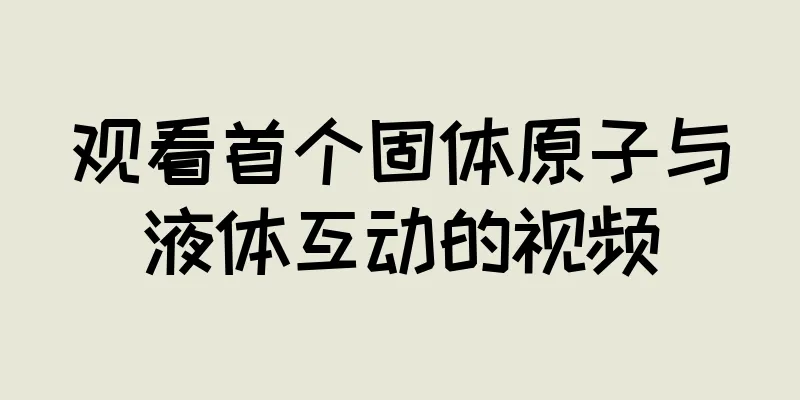 观看首个固体原子与液体互动的视频