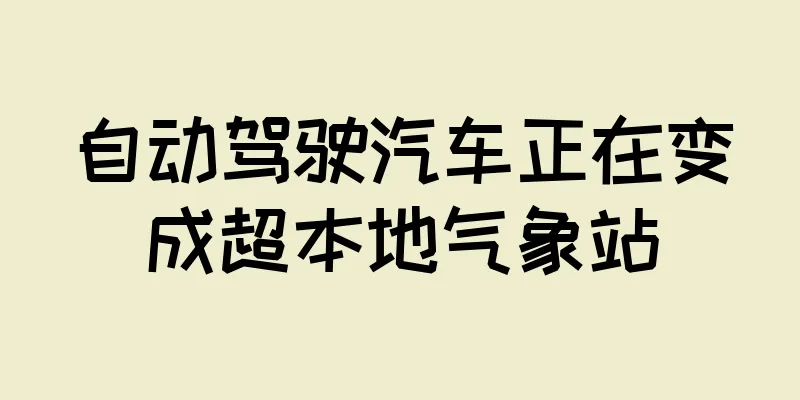 自动驾驶汽车正在变成超本地气象站