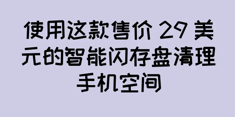 使用这款售价 29 美元的智能闪存盘清理手机空间