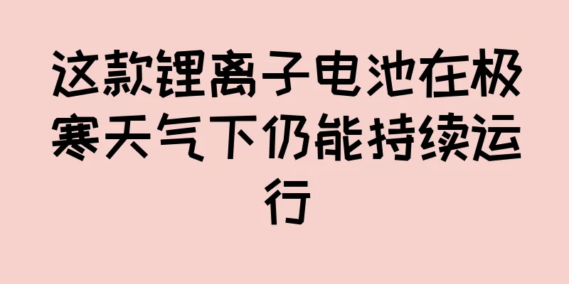 这款锂离子电池在极寒天气下仍能持续运行