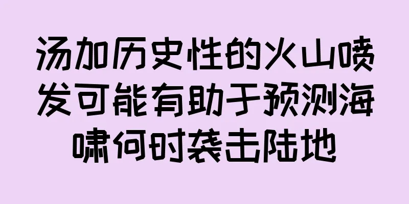 汤加历史性的火山喷发可能有助于预测海啸何时袭击陆地