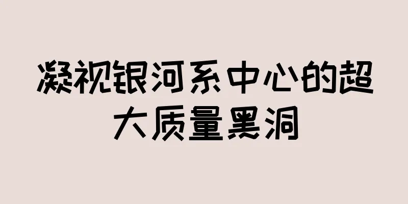 凝视银河系中心的超大质量黑洞