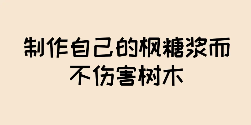 制作自己的枫糖浆而不伤害树木