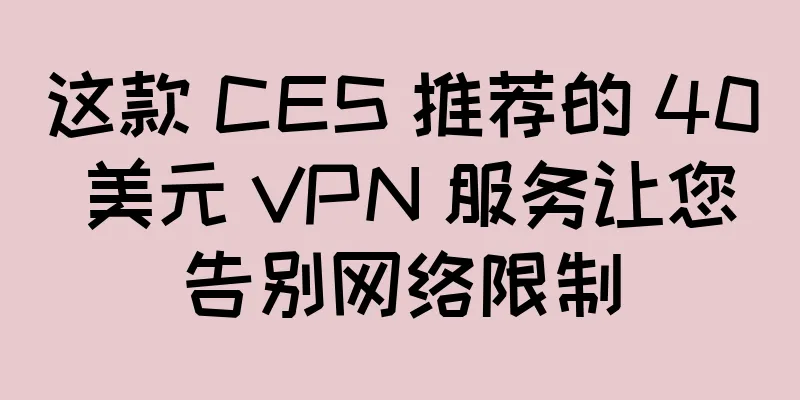 这款 CES 推荐的 40 美元 VPN 服务让您告别网络限制