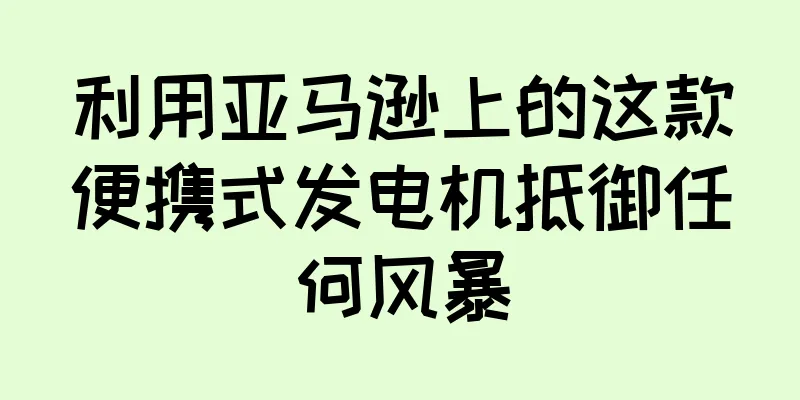 利用亚马逊上的这款便携式发电机抵御任何风暴