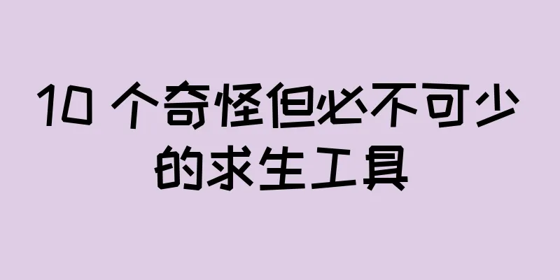 10 个奇怪但必不可少的求生工具