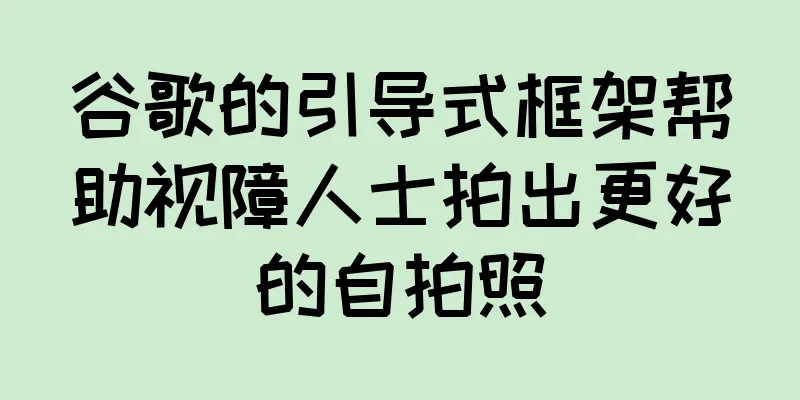 谷歌的引导式框架帮助视障人士拍出更好的自拍照