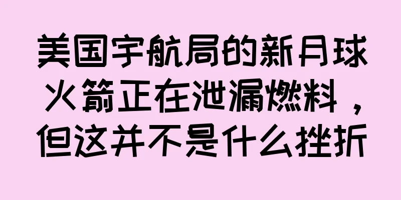 美国宇航局的新月球火箭正在泄漏燃料，但这并不是什么挫折