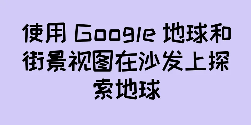 使用 Google 地球和街景视图在沙发上探索地球