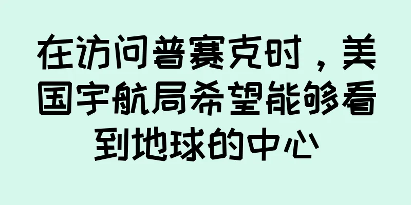 在访问普赛克时，美国宇航局希望能够看到地球的中心