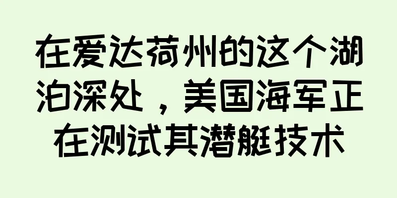 在爱达荷州的这个湖泊深处，美国海军正在测试其潜艇技术