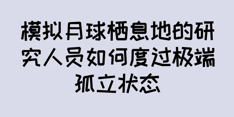 模拟月球栖息地的研究人员如何度过极端孤立状态