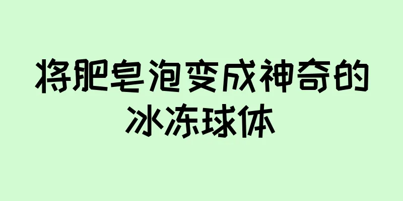 将肥皂泡变成神奇的冰冻球体