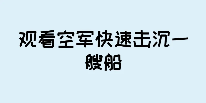 观看空军快速击沉一艘船