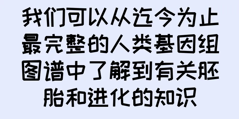 我们可以从迄今为止最完整的人类基因组图谱中了解到有关胚胎和进化的知识