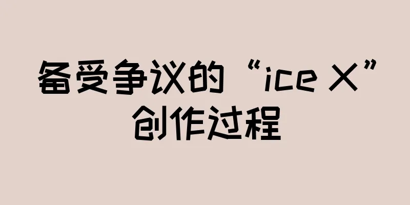 备受争议的“ice X”创作过程