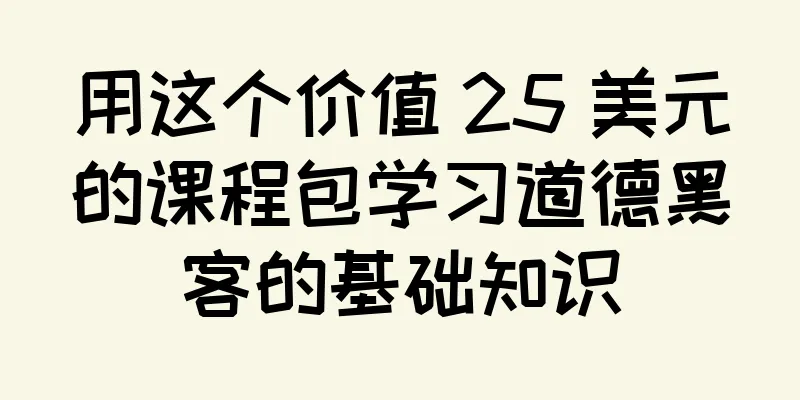 用这个价值 25 美元的课程包学习道德黑客的基础知识