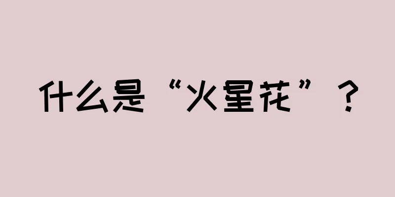 什么是“火星花”？