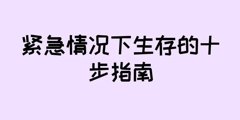 紧急情况下生存的十步指南