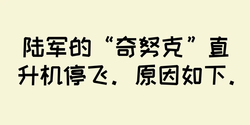 陆军的“奇努克”直升机停飞。原因如下。