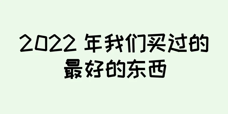 2022 年我们买过的最好的东西