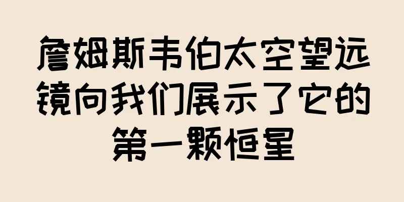 詹姆斯韦伯太空望远镜向我们展示了它的第一颗恒星