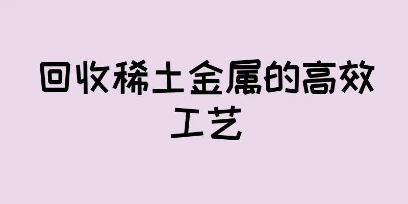 回收稀土金属的高效工艺