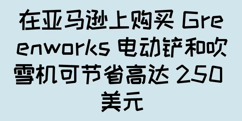 在亚马逊上购买 Greenworks 电动铲和吹雪机可节省高达 250 美元