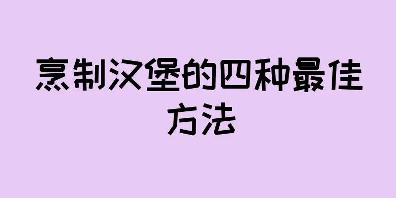 烹制汉堡的四种最佳方法