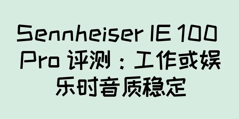 Sennheiser IE 100 Pro 评测：工作或娱乐时音质稳定