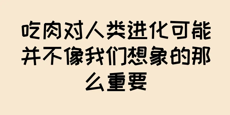 吃肉对人类进化可能并不像我们想象的那么重要