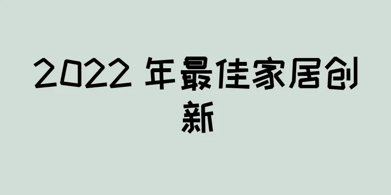 2022 年最佳家居创新