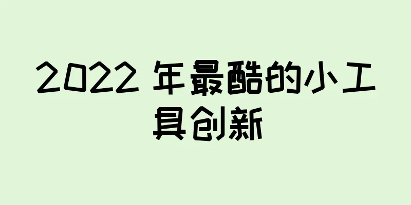 2022 年最酷的小工具创新
