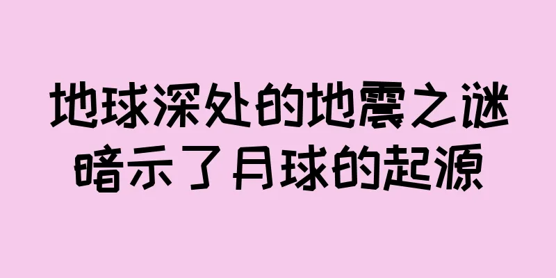 地球深处的地震之谜暗示了月球的起源
