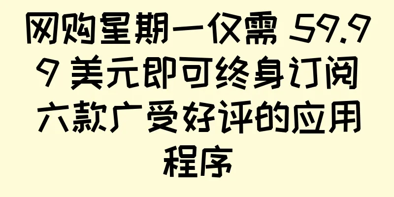 网购星期一仅需 59.99 美元即可终身订阅六款广受好评的应用程序