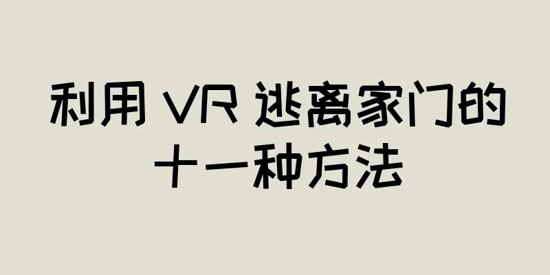 利用 VR 逃离家门的十一种方法