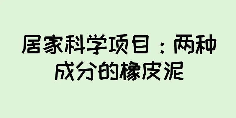 居家科学项目：两种成分的橡皮泥