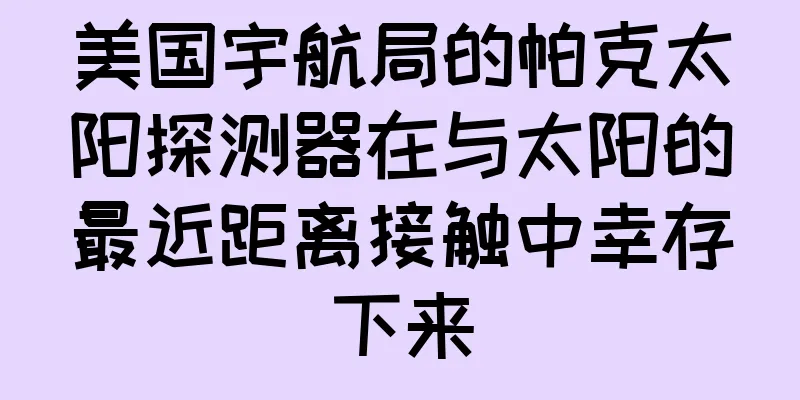 美国宇航局的帕克太阳探测器在与太阳的最近距离接触中幸存下来