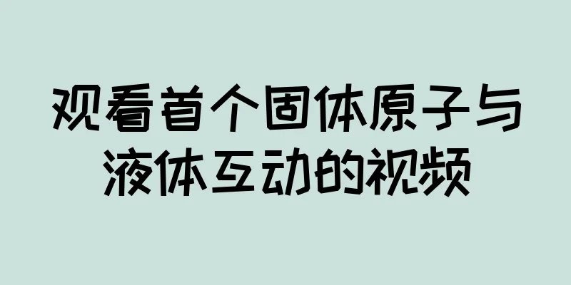 观看首个固体原子与液体互动的视频