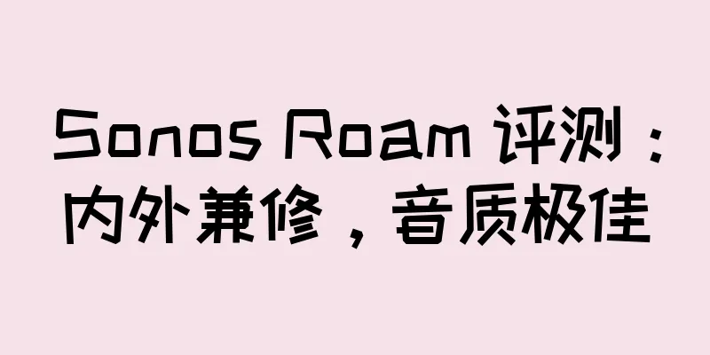 Sonos Roam 评测：内外兼修，音质极佳